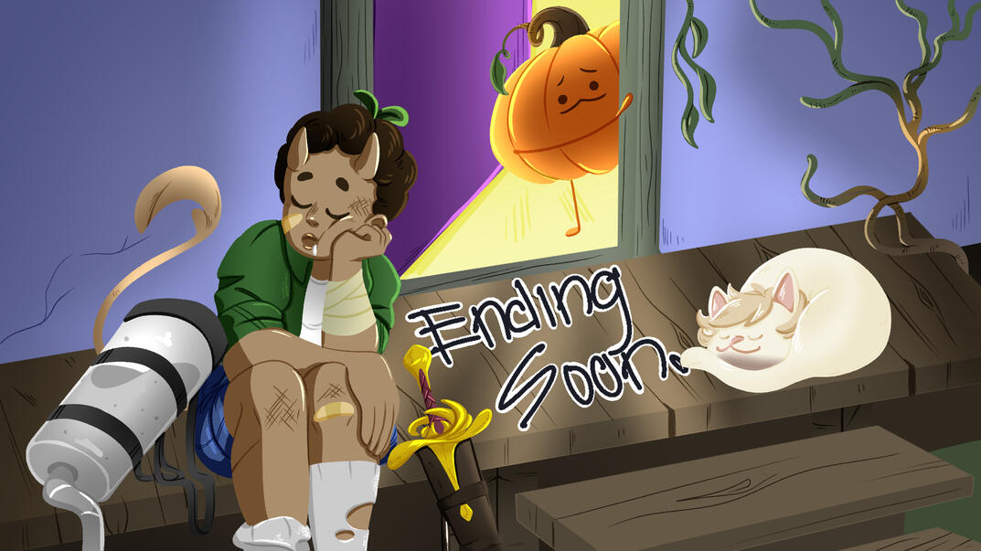 Ending Soon screen for my personal twitch stream.