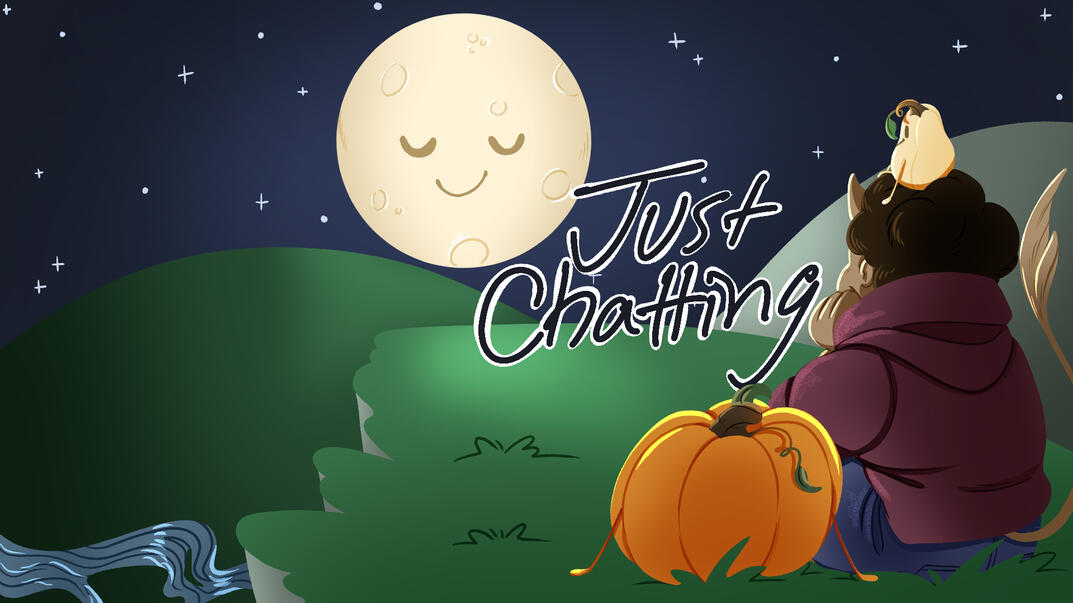 Screen for when I am just chatting with friends or viewers for my personal stream.