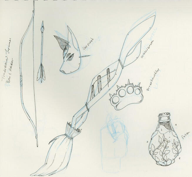 Prop design for Tasha's story.