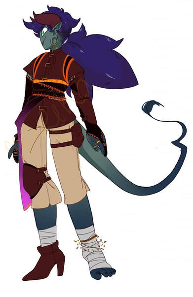 D&D character outfit reference.