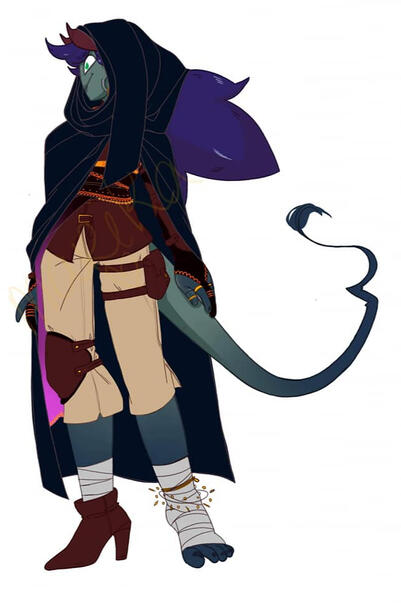 D&D character outfit reference.