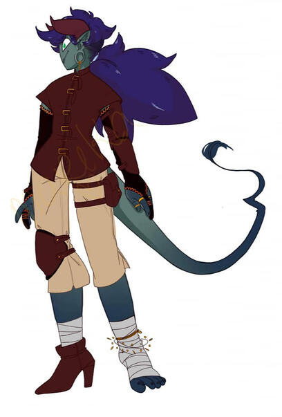 D&D character outfit reference.